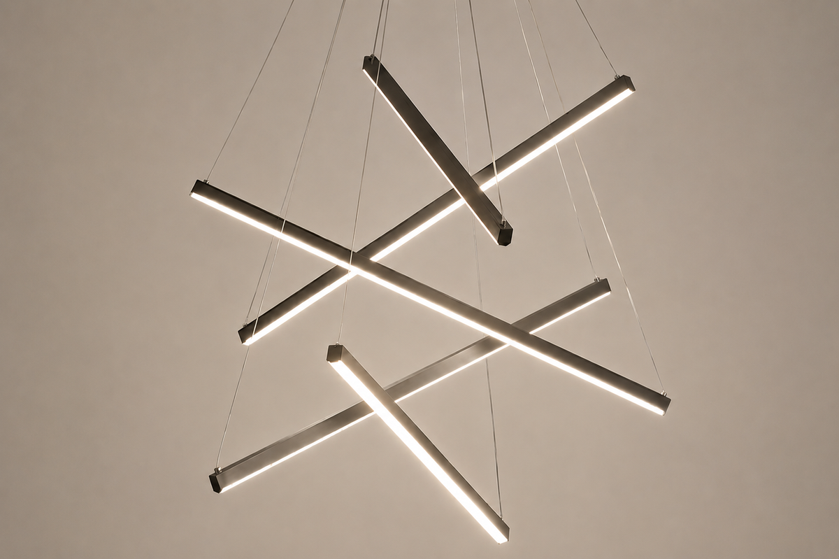 Modern Chandelier, 3 to 9 Bar Pendant Light for Living Room Ceiling