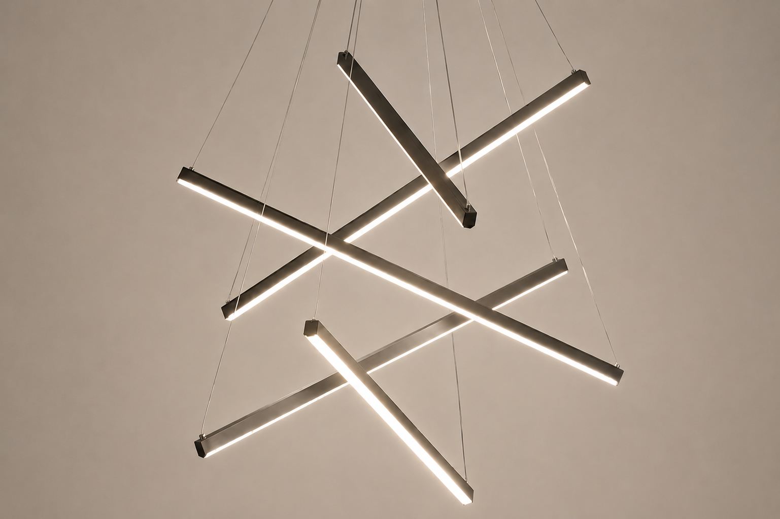 Modern Chandelier, 3 to 9 Bar Pendant Light for Living Room Ceiling