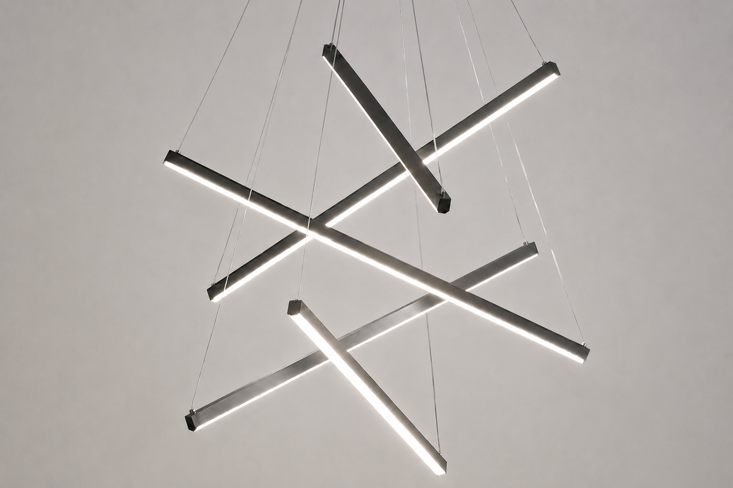 Modern Chandelier, 3 to 9 Bar Pendant Light for Living Room Ceiling