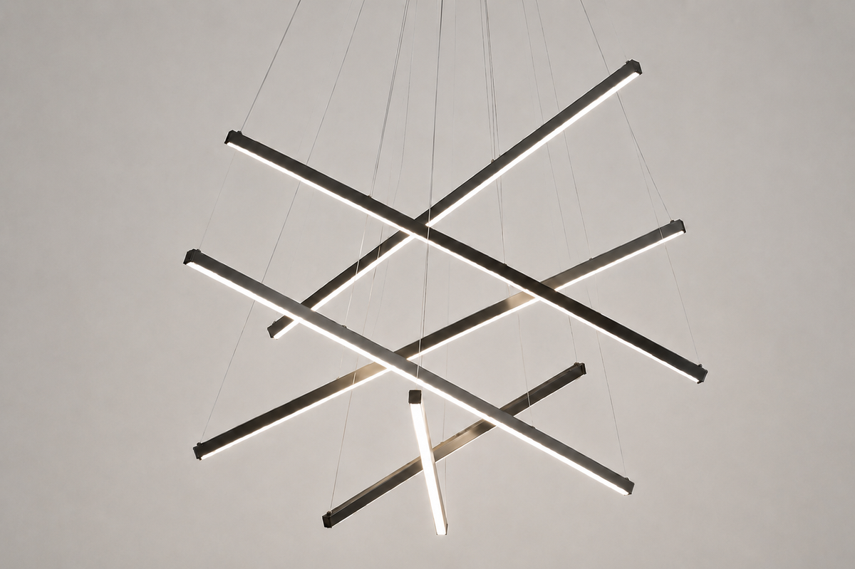 Modern Chandelier, 3 to 9 Bar Pendant Light for Living Room Ceiling