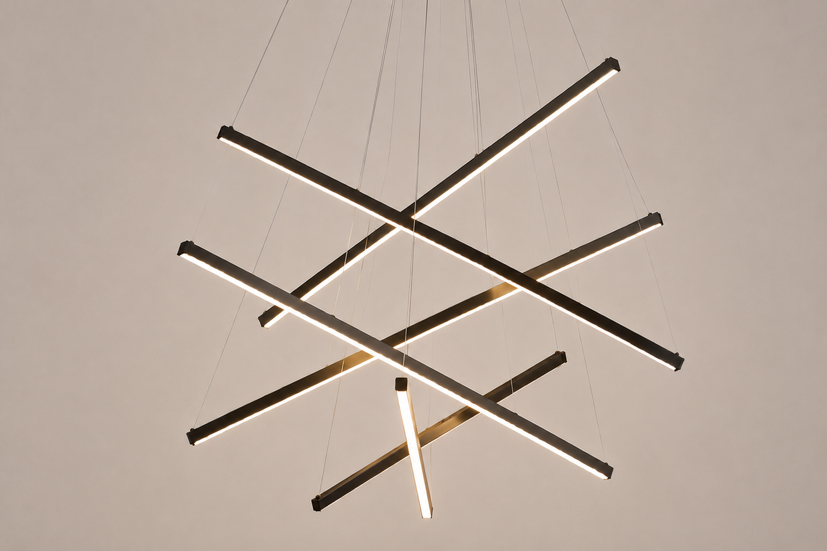 Modern Chandelier, 3 to 9 Bar Pendant Light for Living Room Ceiling