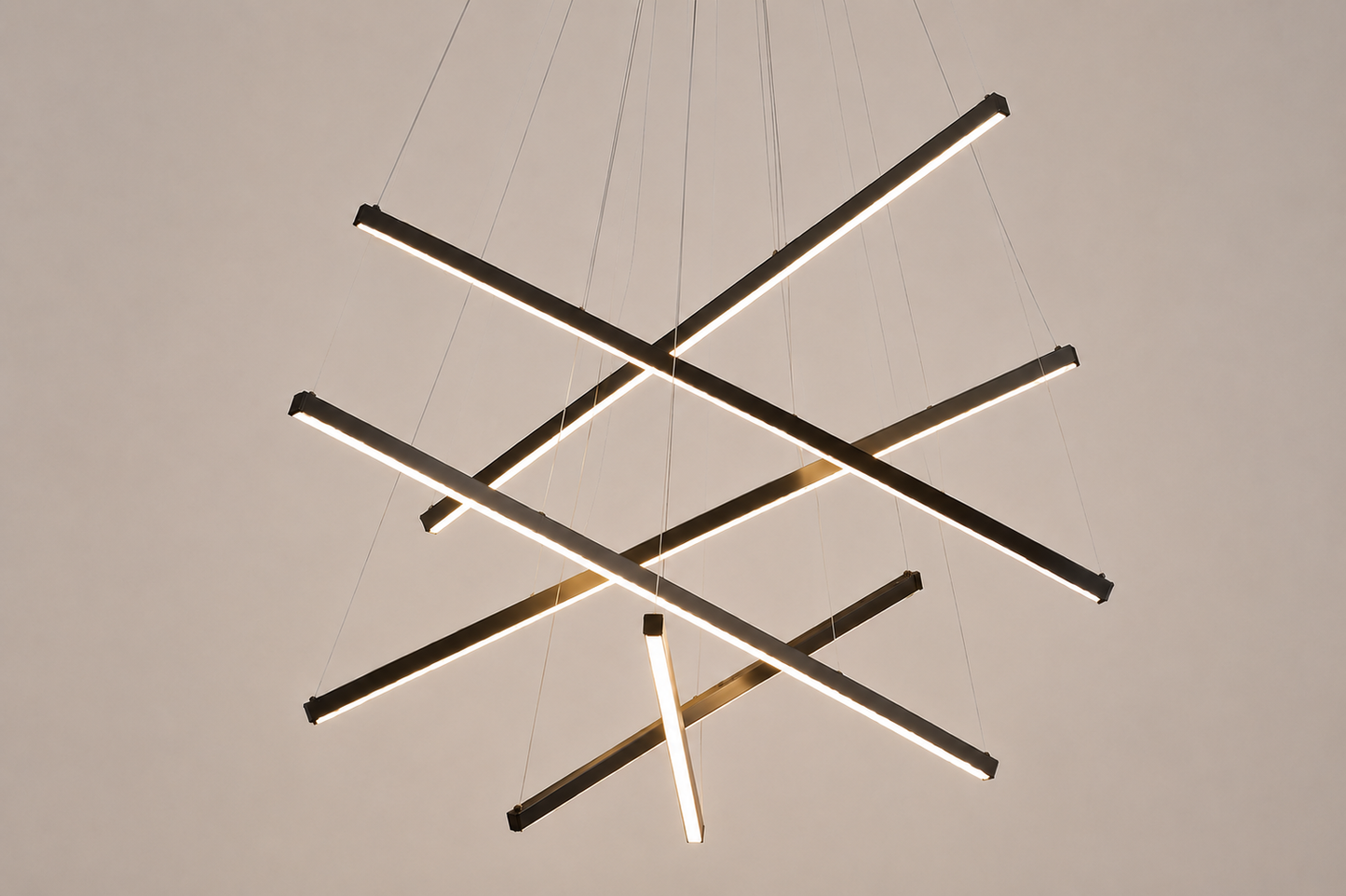 Modern Chandelier, 3 to 9 Bar Pendant Light for Living Room Ceiling