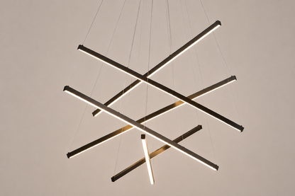 Modern Chandelier, 3 to 9 Bar Pendant Light for Living Room Ceiling