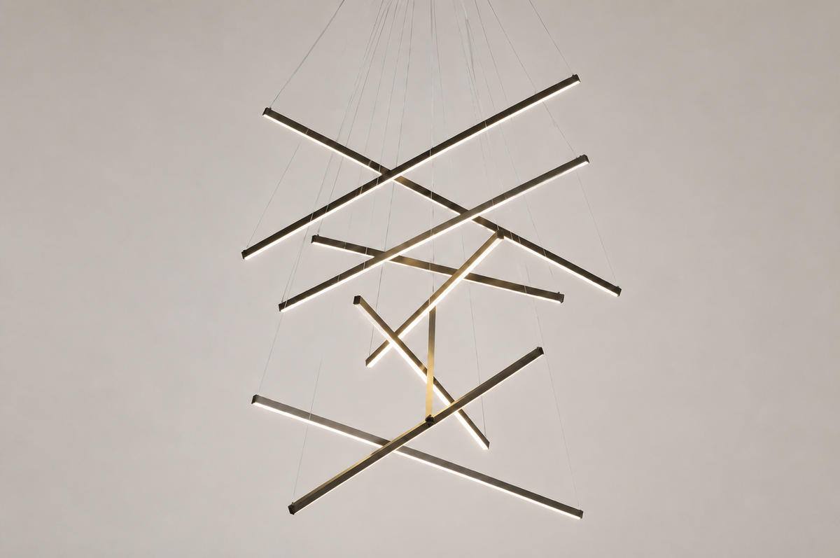 Modern Chandelier, 3 to 9 Bar Pendant Light for Living Room Ceiling
