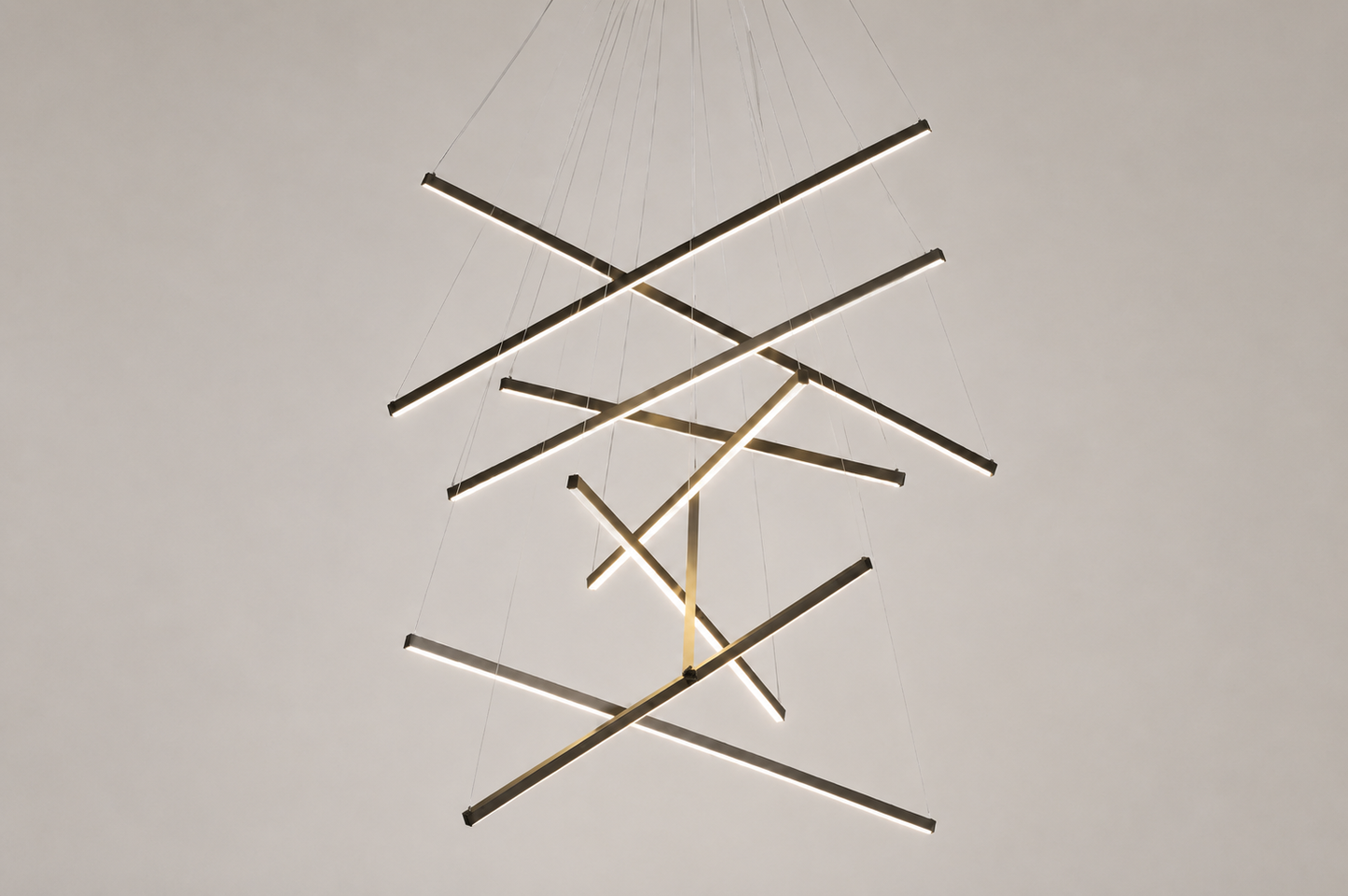 Modern Chandelier, 3 to 9 Bar Pendant Light for Living Room Ceiling