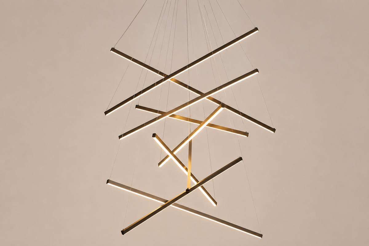 Modern Chandelier, 3 to 9 Bar Pendant Light for Living Room Ceiling