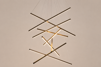 Modern Chandelier, 3 to 9 Bar Pendant Light for Living Room Ceiling