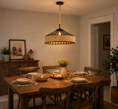 Vintage Rope Ceiling Pendant Light