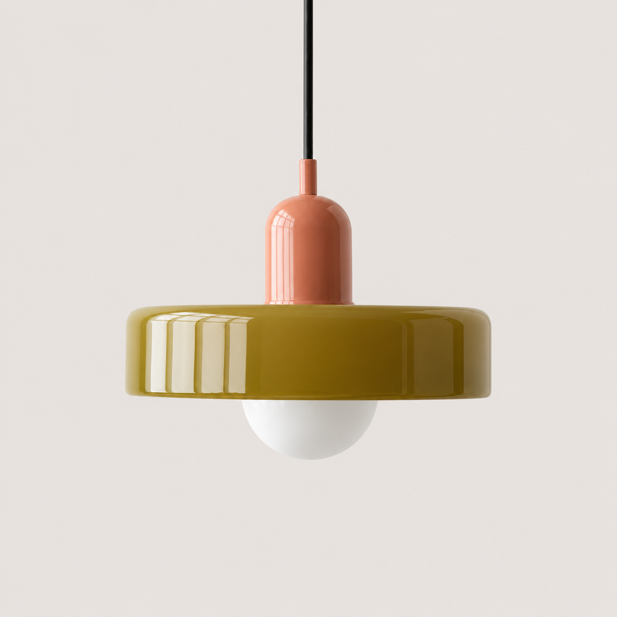 Retro 70's Dish Style Light Pendant