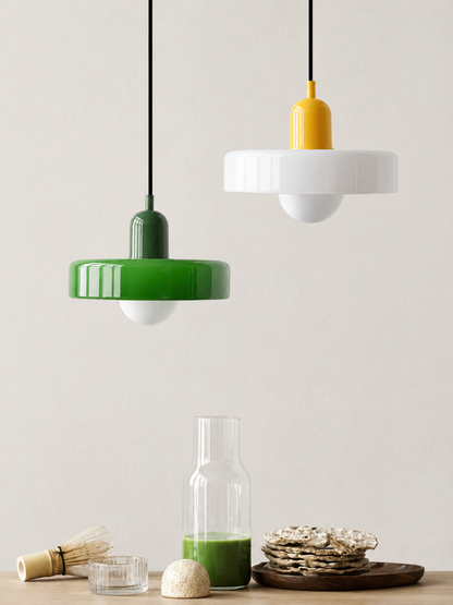 Retro 70's Dish Style Light Pendant