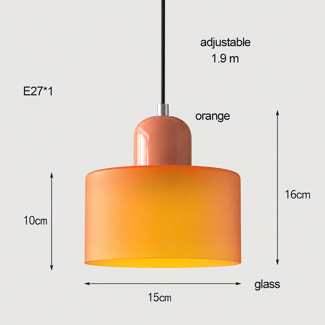 Retro 70's Style Light Pendant