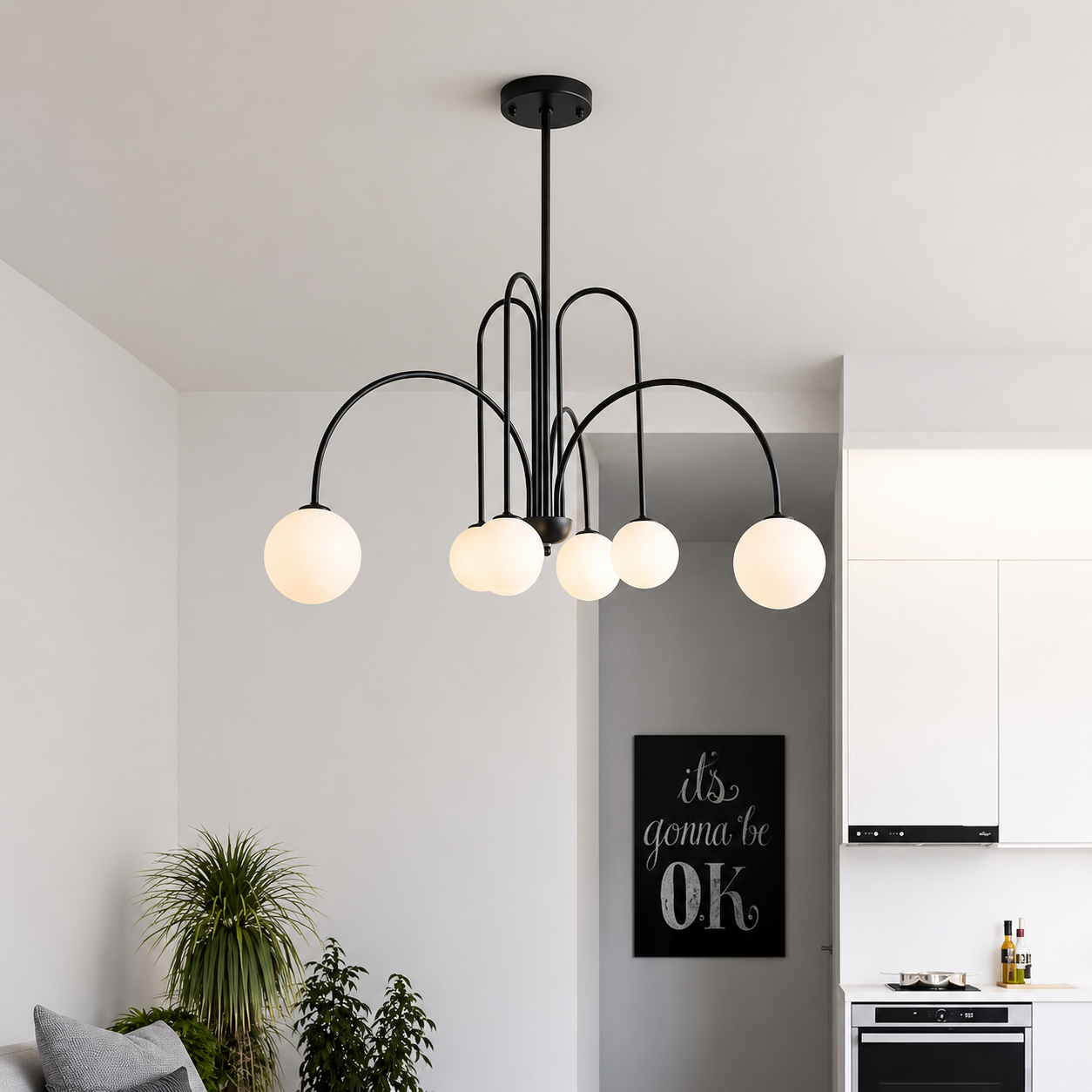 Modern Sprout Chandelier