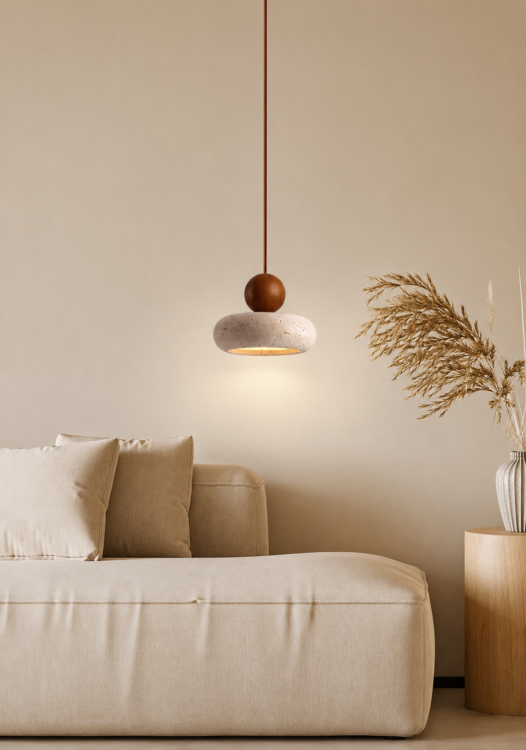 Modern Stone Light Pendant