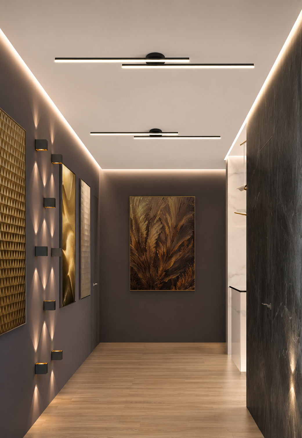 Twin-Bar Ceiling Light