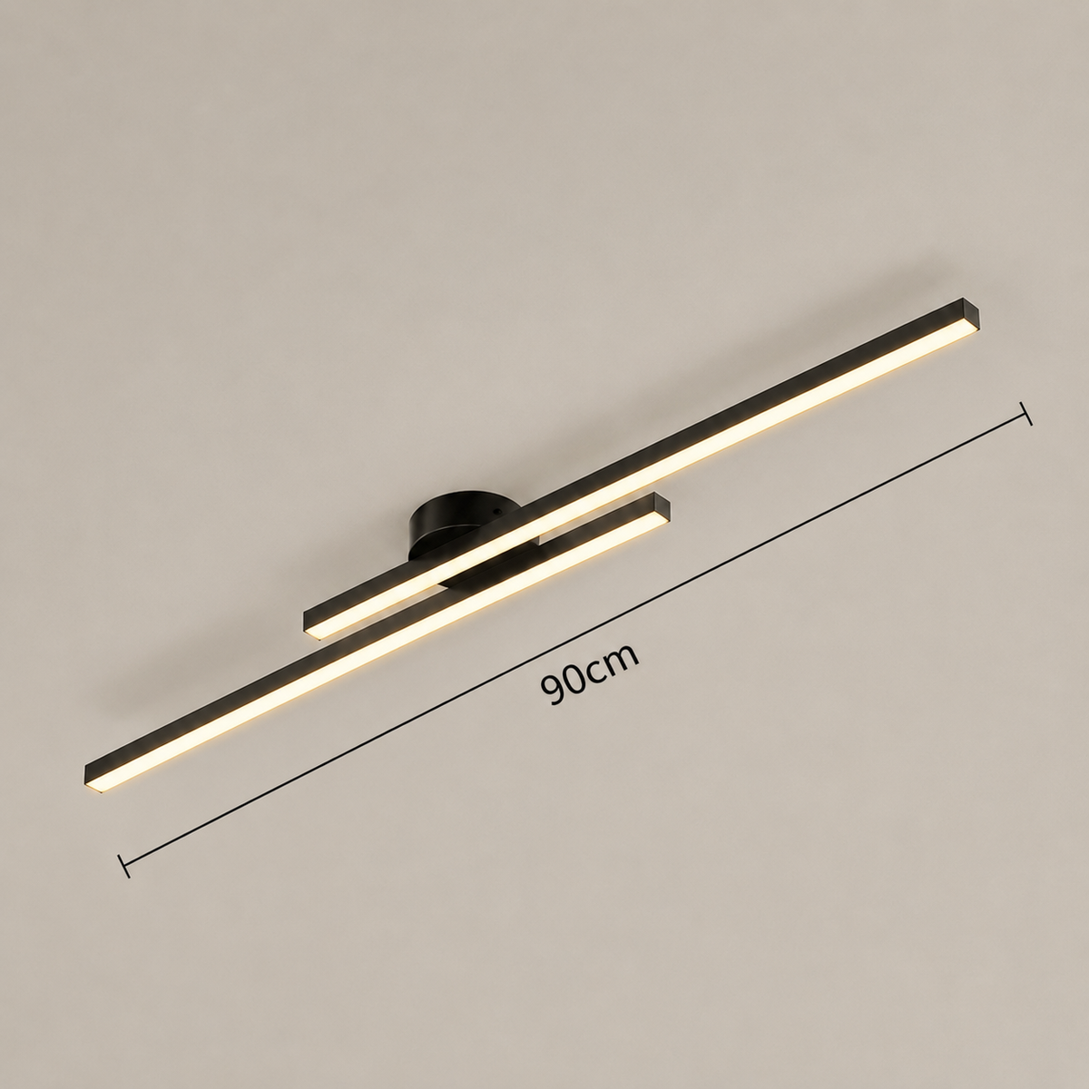 Twin-Bar Ceiling Light