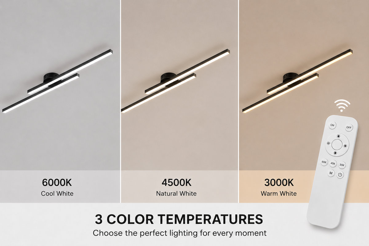 Twin-Bar Ceiling Light