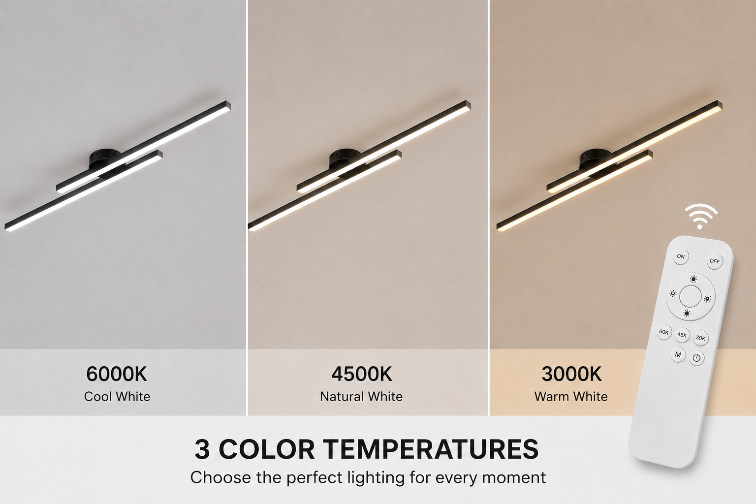 Twin-Bar Ceiling Light